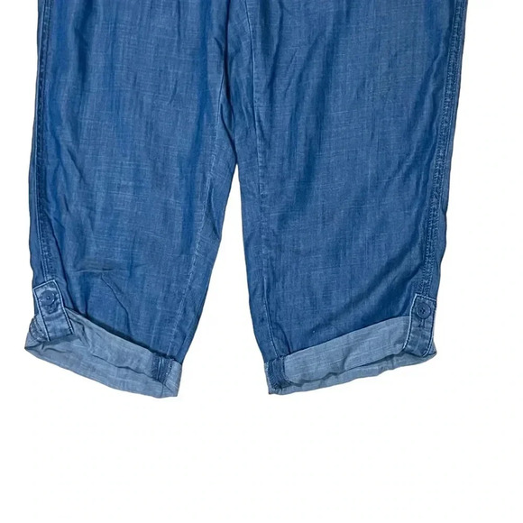 NWT Talbots Jean Chambray Drawstring Pants Size 8P - Picture 7 of 7